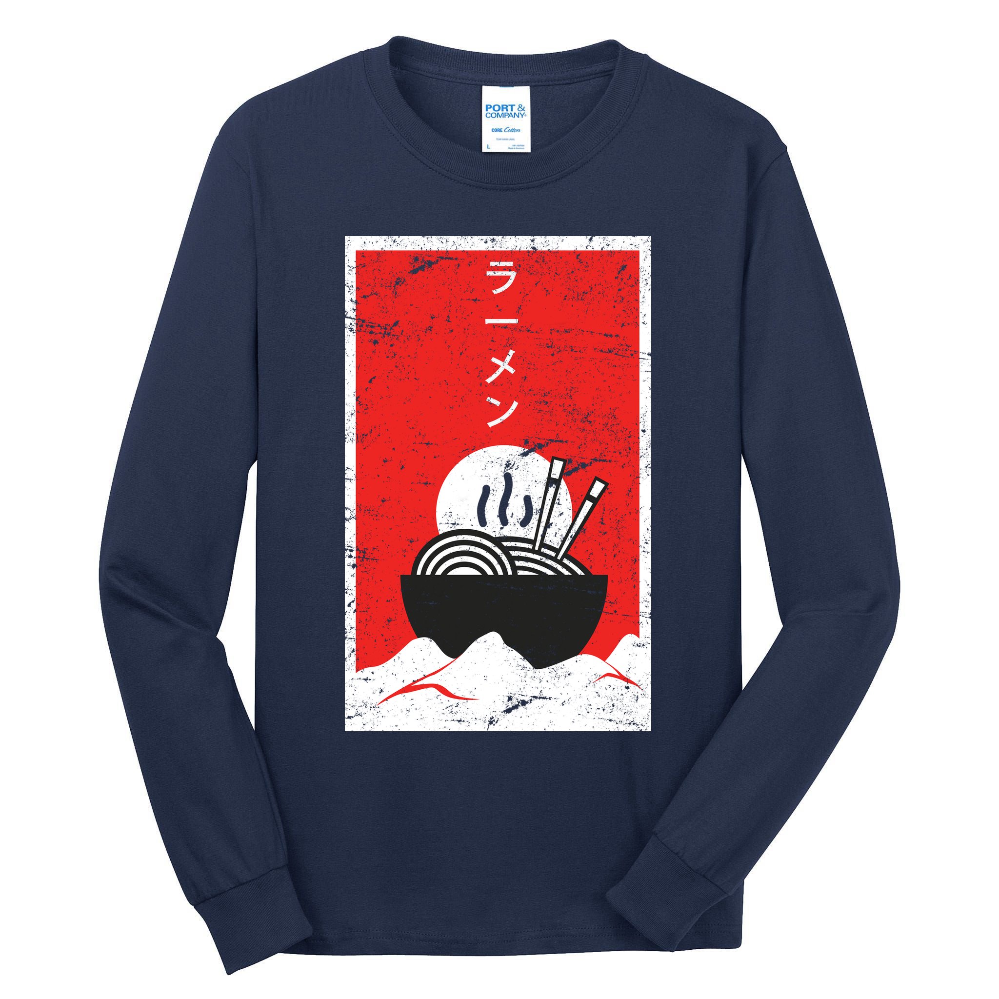 Ramen Noodles Retro Tall Long Sleeve T-Shirt