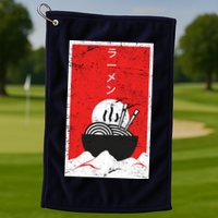 Ramen Noodles Retro Golf Towel