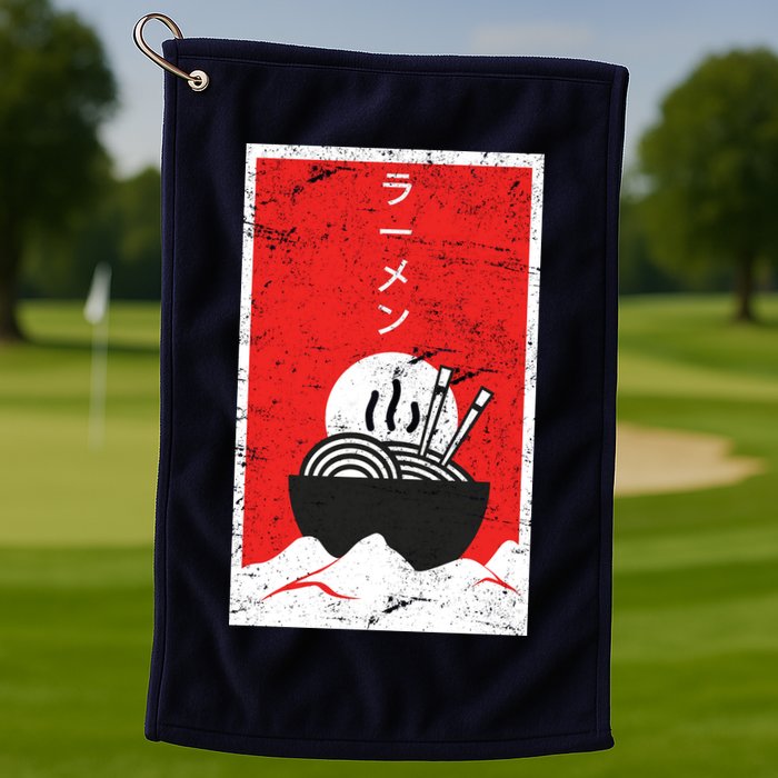 Ramen Noodles Retro Golf Towel