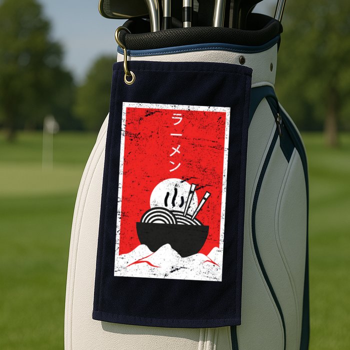 Ramen Noodles Retro Golf Towel