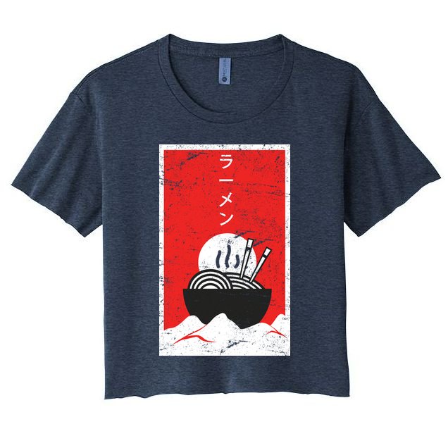 Ramen Noodles Retro Crop Top