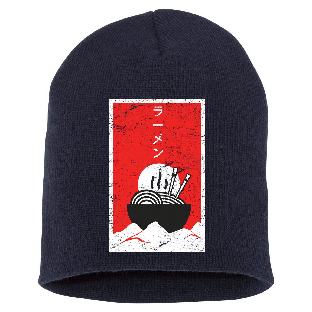 Ramen Noodles Retro Short Acrylic Beanie