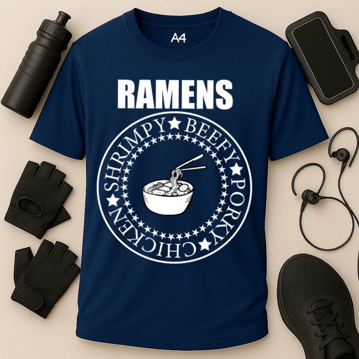 Ramens Shrimpy Beefy Porky Chicken Cooling Performance Crew T-Shirt