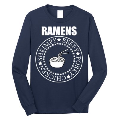 Ramens Shrimpy Beefy Porky Chicken Long Sleeve Shirt
