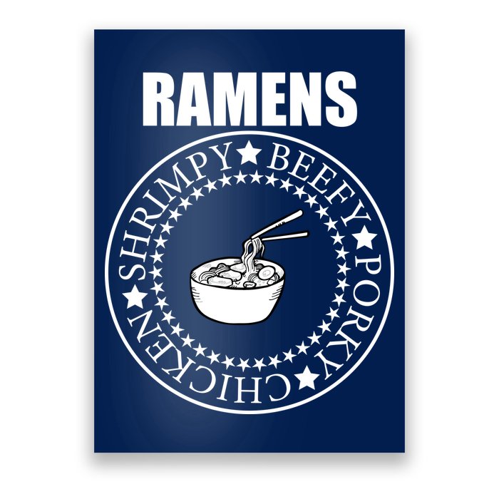 Ramens Shrimpy Beefy Porky Chicken Poster