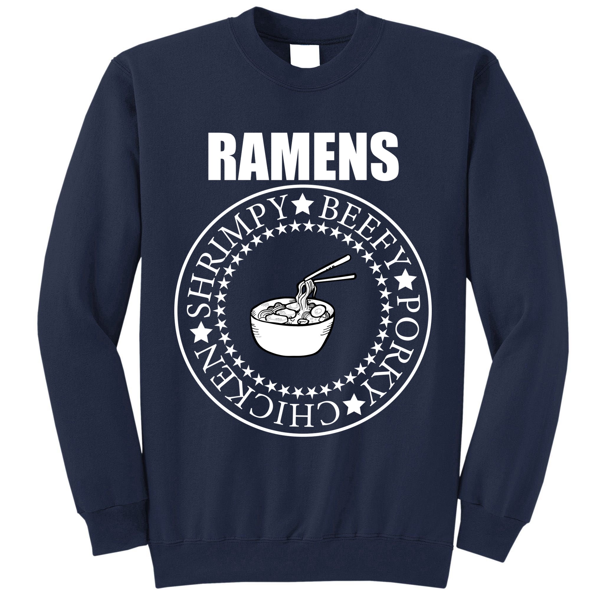 Ramens Shrimpy Beefy Porky Chicken Tall Sweatshirt