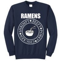 Ramens Shrimpy Beefy Porky Chicken Tall Sweatshirt