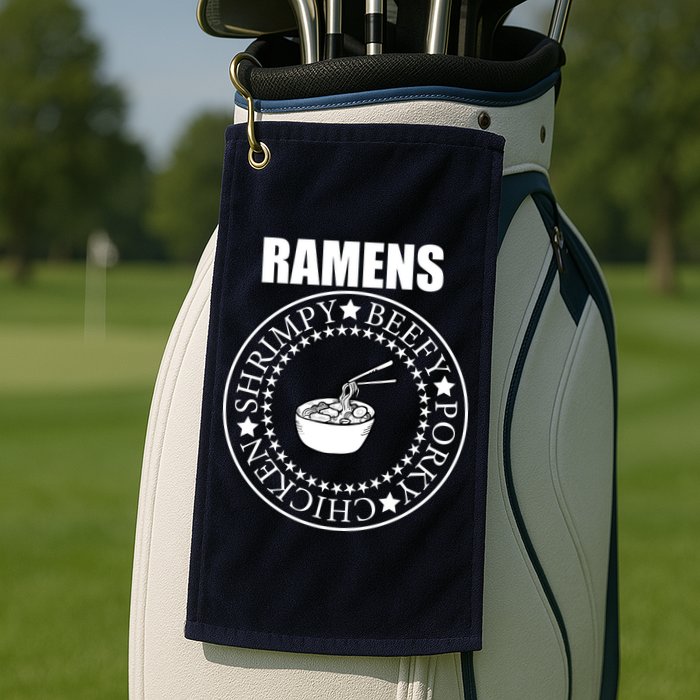 Ramens Shrimpy Beefy Porky Chicken Golf Towel