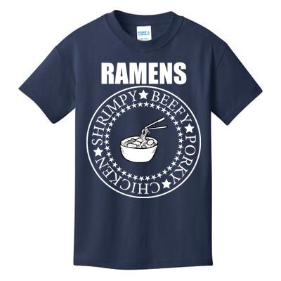 Ramens Shrimpy Beefy Porky Chicken Kids T-Shirt