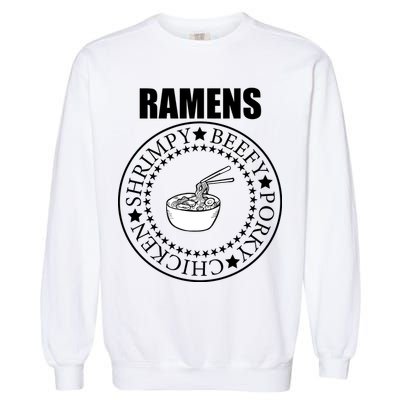 Ramens Shrimpy Beefy Porky Chicken Garment-Dyed Sweatshirt