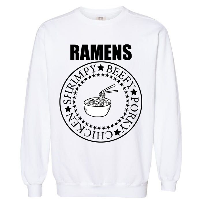 Ramens Shrimpy Beefy Porky Chicken Garment-Dyed Sweatshirt
