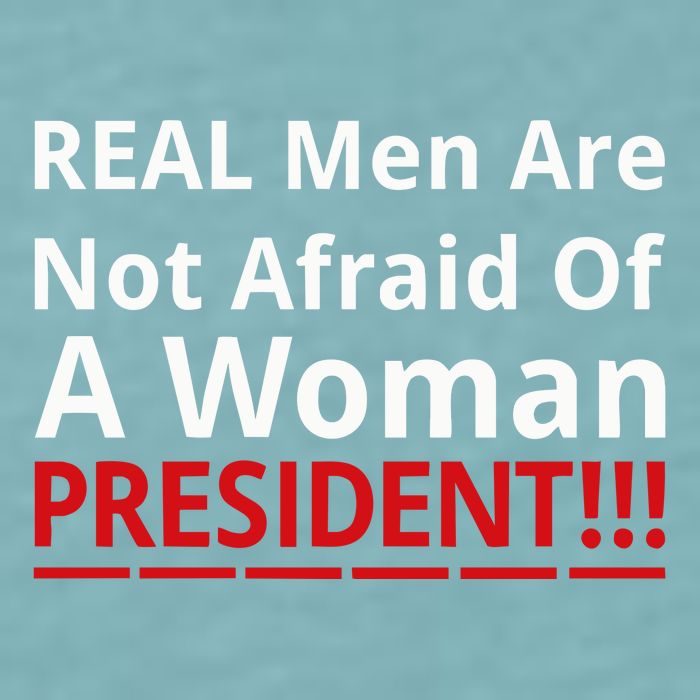 Real Are Not Afraid Of A Woman Presidentreal Are Not Afraid Of A Woman Sueded Cloud Jersey T-Shirt