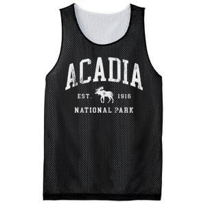 Retro Acadia National Park Maine Est 1916 Hiking Mesh Reversible Basketball Jersey Tank