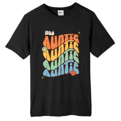 Retro Auntie New Aunt Wavy Words Baby Tall Fusion ChromaSoft Performance T-Shirt