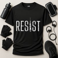 Resist AntiVax No Forced Vaccination Mandate Cooling Performance Crew T-Shirt