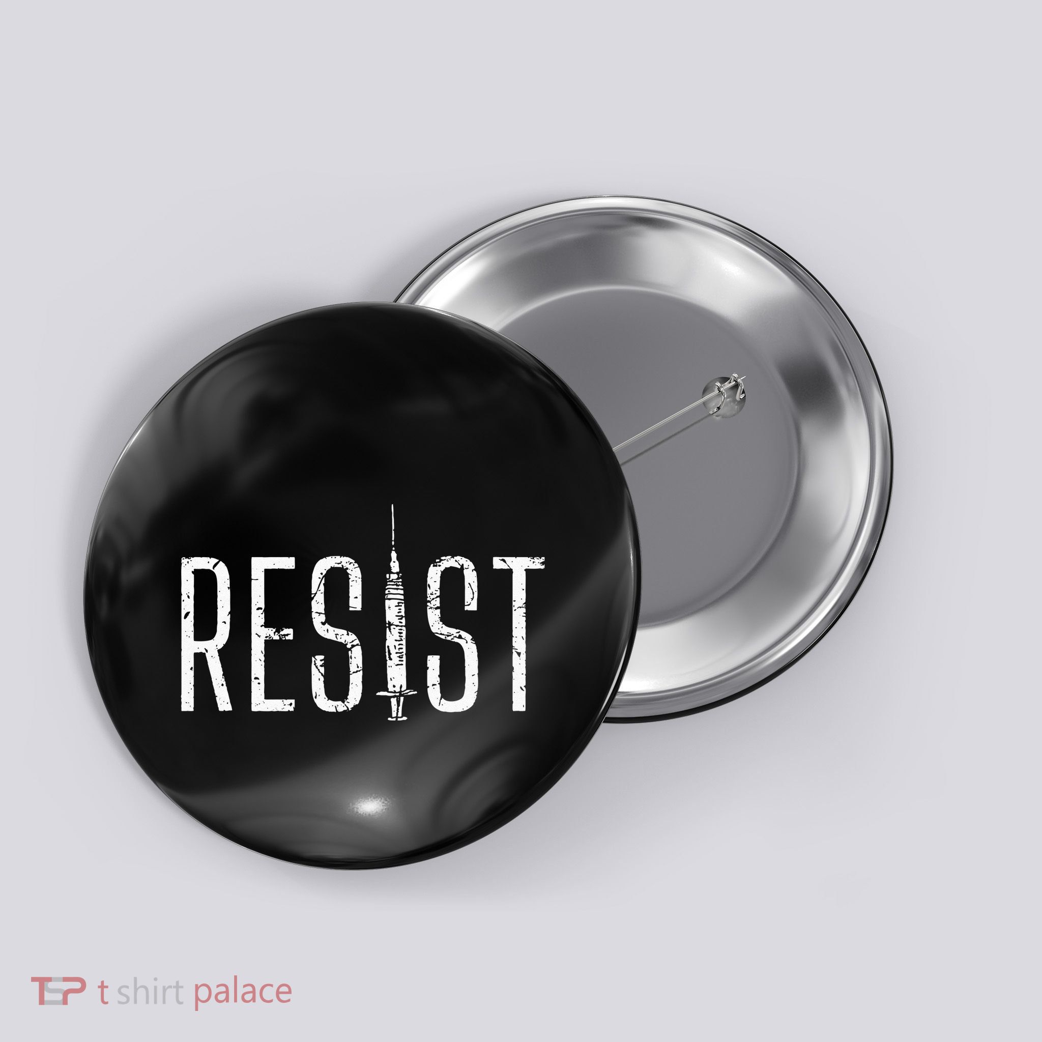 Resist AntiVax No Forced Vaccination Mandate Button