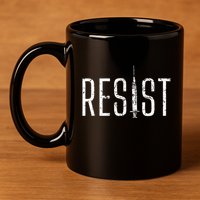 Resist AntiVax No Forced Vaccination Mandate 11oz C Handle Ceramic Mug