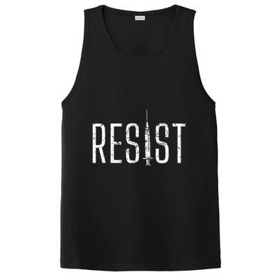 Resist AntiVax No Forced Vaccination Mandate PosiCharge Competitor Tank