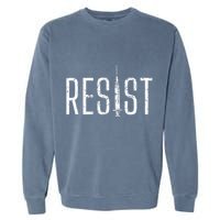 Resist AntiVax No Forced Vaccination Mandate Garment-Dyed Sweatshirt