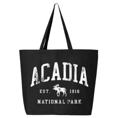 Retro Acadia National Park Maine Est 1916 Hiking 25L Jumbo Tote
