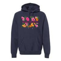 Rn Aloha Nurse Tropical Flowers Summer Hawaii Rn Beach Vibe Premium Hoodie