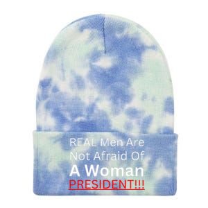 Real Are Not Afraid Of A Woman President Tie Dye 12in Knit Beanie