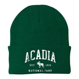 Retro Acadia National Park Maine Est 1916 Knit Cap Winter Beanie