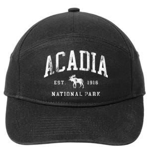 Retro Acadia National Park Maine Est 1916 7-Panel Snapback Hat