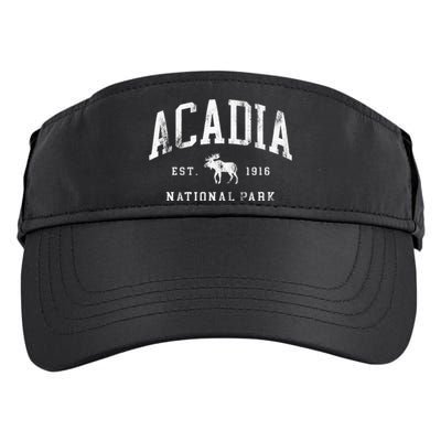 Retro Acadia National Park Maine Est 1916 Adult Drive Performance Visor