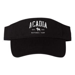 Retro Acadia National Park Maine Est 1916 Valucap Bio-Washed Visor