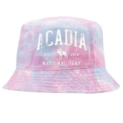 Retro Acadia National Park Maine Est 1916 Tie-Dyed Bucket Hat