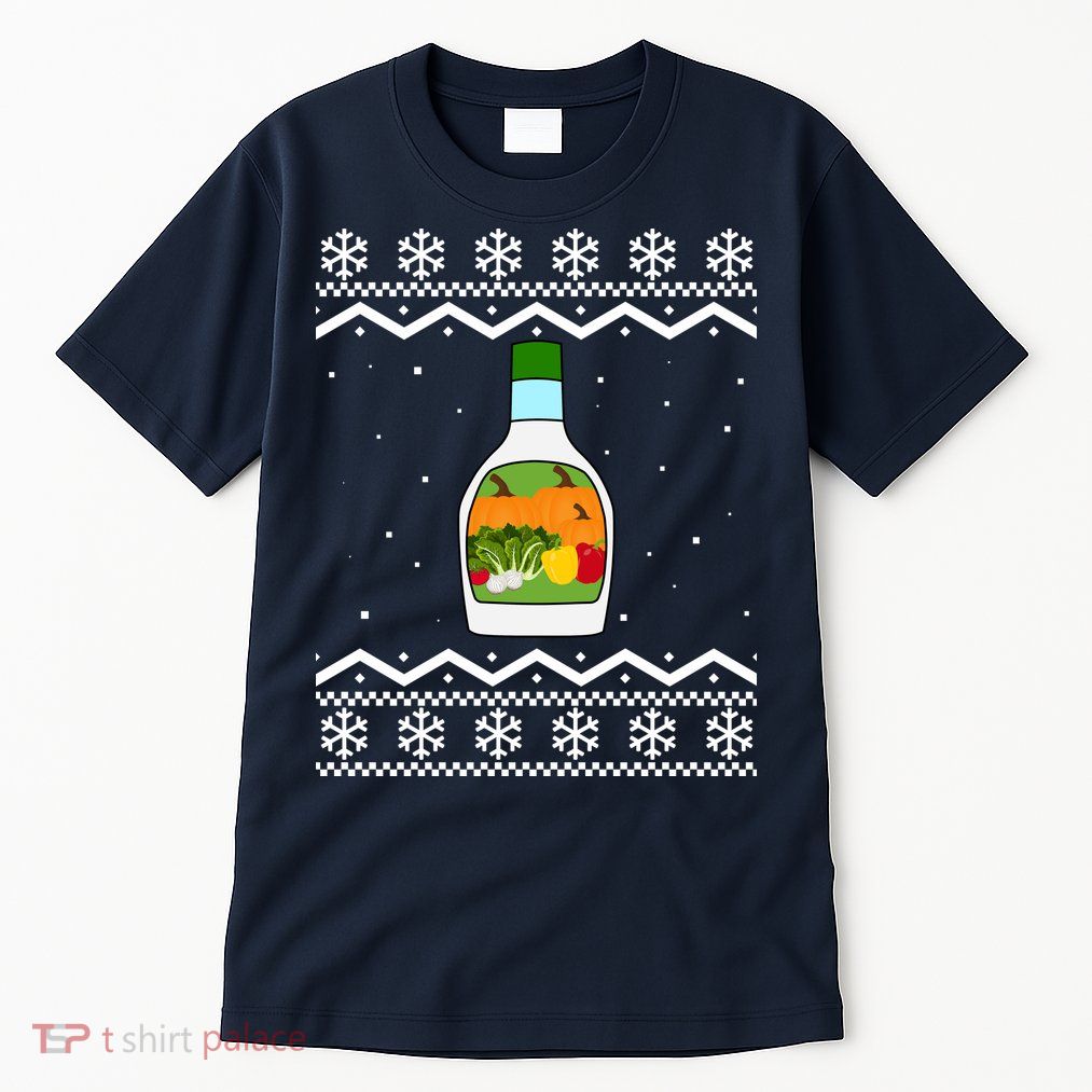 Ranch Bottle Funny Ugly Christmas Tall T-Shirt