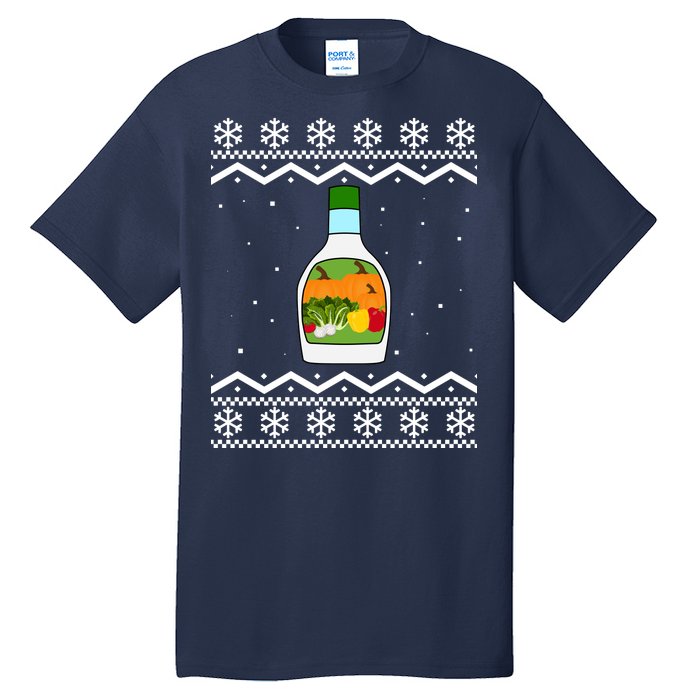 Ranch Bottle Funny Ugly Christmas Tall T-Shirt