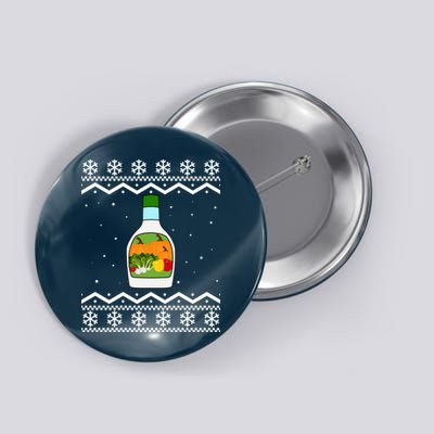Ranch Bottle Funny Ugly Christmas Button