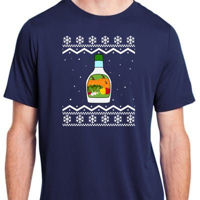 Ranch Bottle Funny Ugly Christmas Adult ChromaSoft Performance T-Shirt