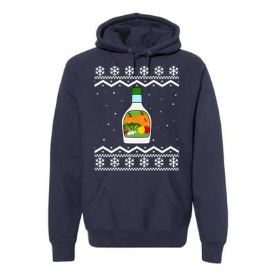 Ranch Bottle Funny Ugly Christmas Premium Hoodie