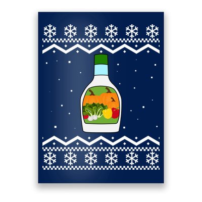 Ranch Bottle Funny Ugly Christmas Poster