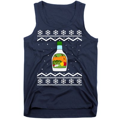 Ranch Bottle Funny Ugly Christmas Tank Top