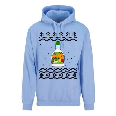 Ranch Bottle Funny Ugly Christmas Unisex Surf Hoodie