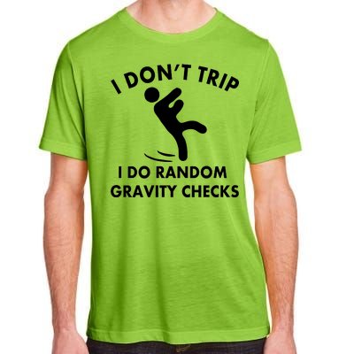 Random Gravity Checks Funny Adult ChromaSoft Performance T-Shirt