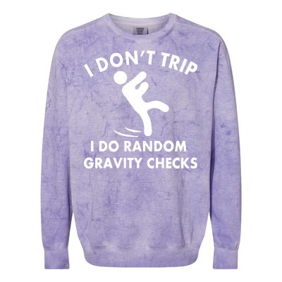 Random Gravity Checks Funny Colorblast Crewneck Sweatshirt