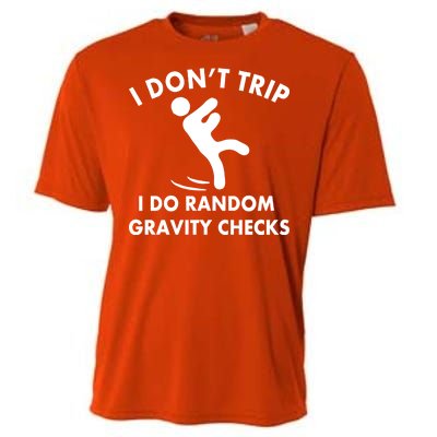 Random Gravity Checks Funny Cooling Performance Crew T-Shirt