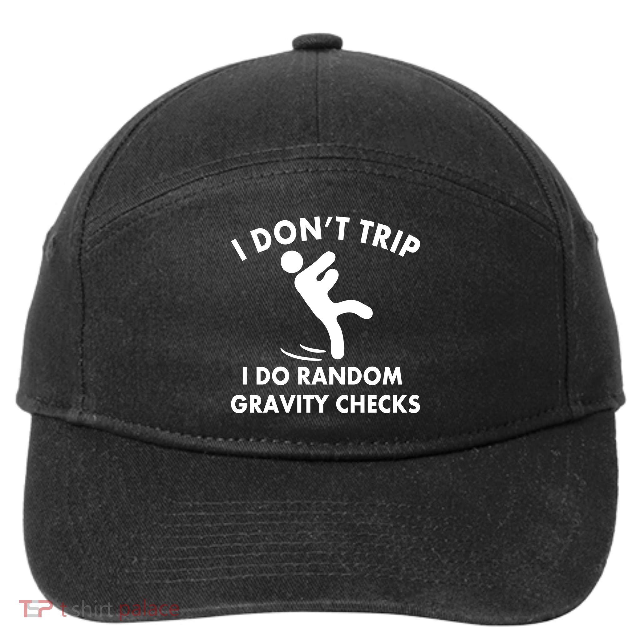 Random Gravity Checks Funny 7-Panel Snapback Hat