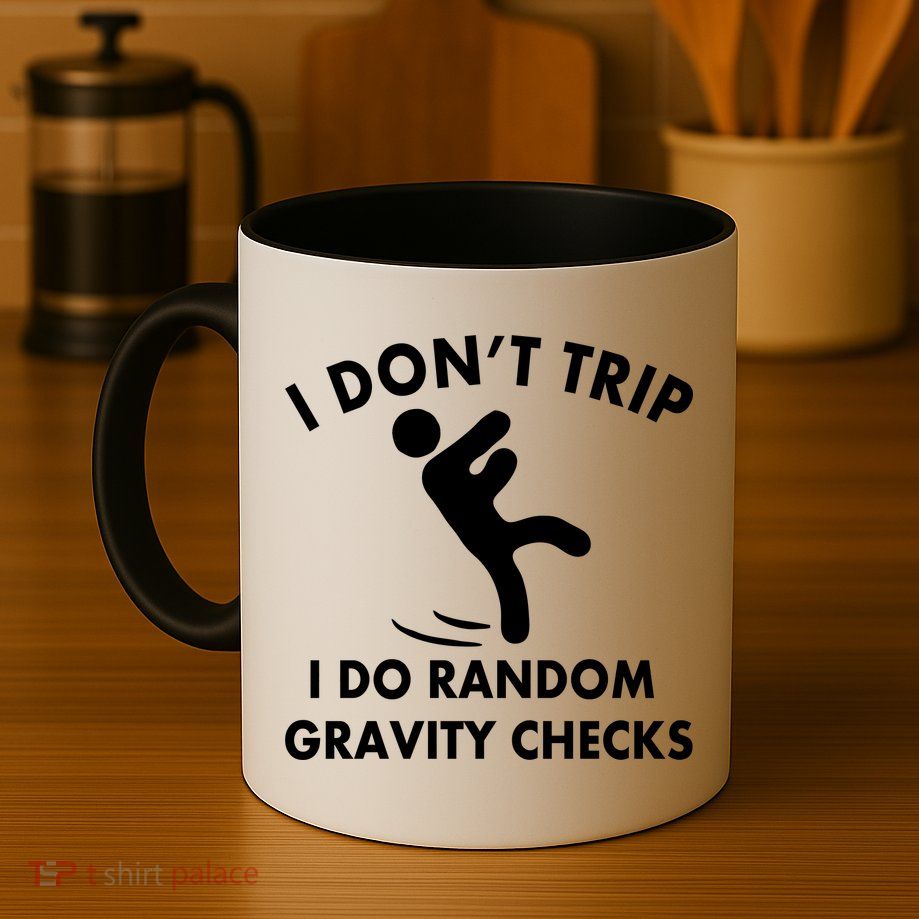Random Gravity Checks Funny Mug