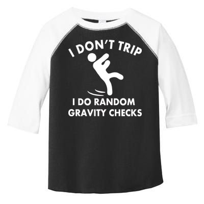 Random Gravity Checks Funny Toddler Fine Jersey T-Shirt