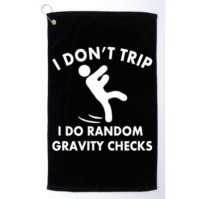 Random Gravity Checks Funny Golf Towel