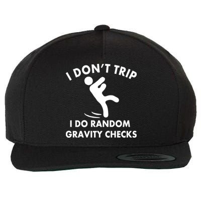 Random Gravity Checks Funny Wool Snapback Cap