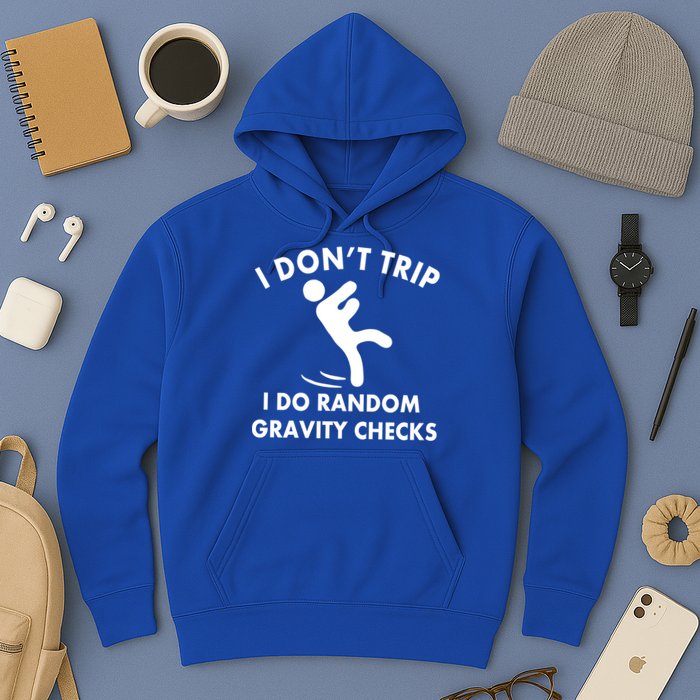 Random Gravity Checks Funny Hoodie
