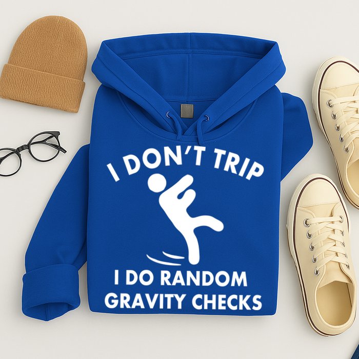 Random Gravity Checks Funny Hoodie