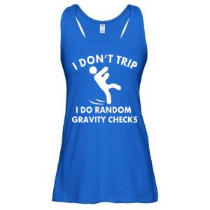 Random Gravity Checks Funny Ladies Essential Flowy Tank